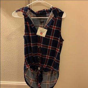 New, never worn soft flannel tank top